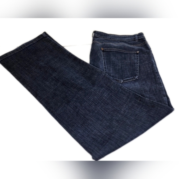 Eileen Fisher Jeans, Straight Leg, Dark Wash, Lg - Picture 7 of 11